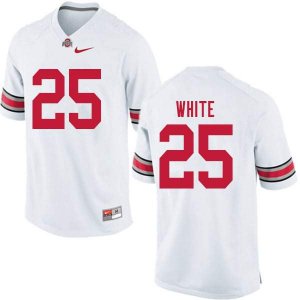 Men's Ohio State Buckeyes #25 Brendon White White Nike NCAA College Football Jersey May KAM3444ZI